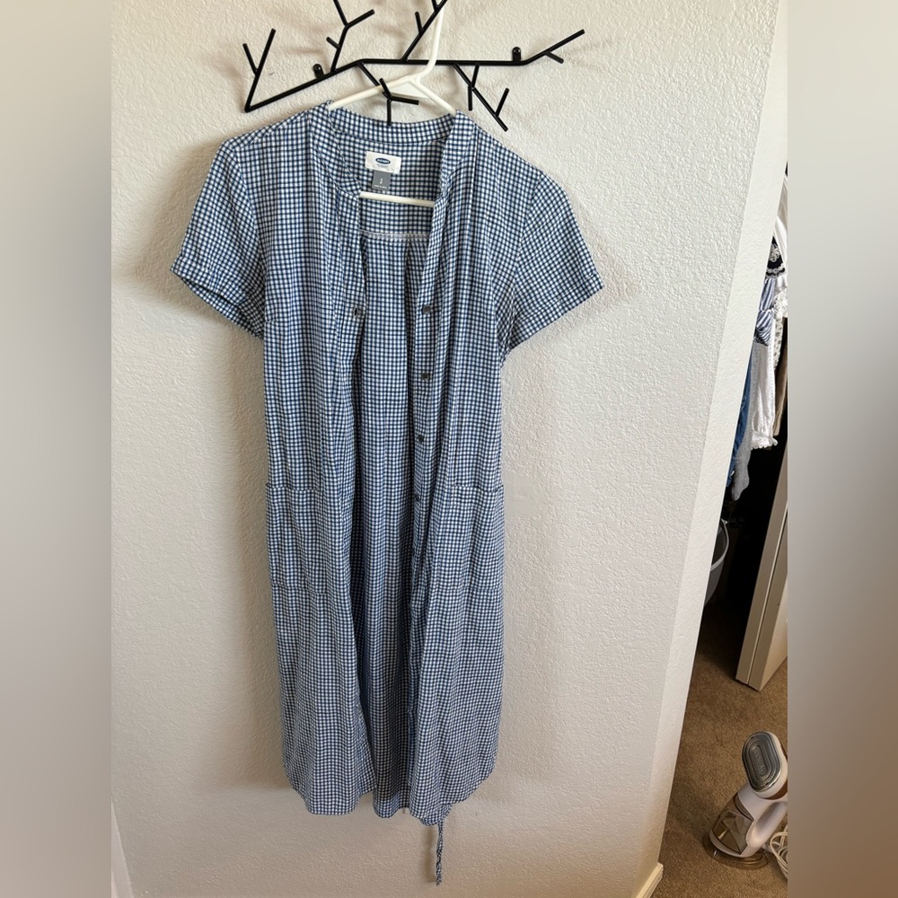 Old Navy Midi Gingham Dress